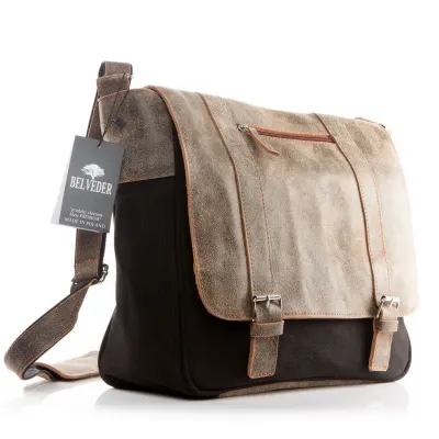 Torba skórzana męska vintage BV65 - 9