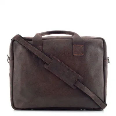 Torba na laptopa męska brązowa BV82 - 2