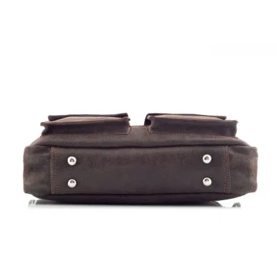 Torba na laptopa męska brązowa BV82 - 7