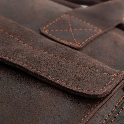 Torba na laptopa męska brązowa BV82 - 9