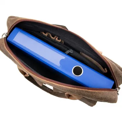 Torba vintage na laptopa beżowa BV82 - 8