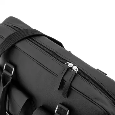 Czarna torba na laptopa skórzana BVL92 - 4