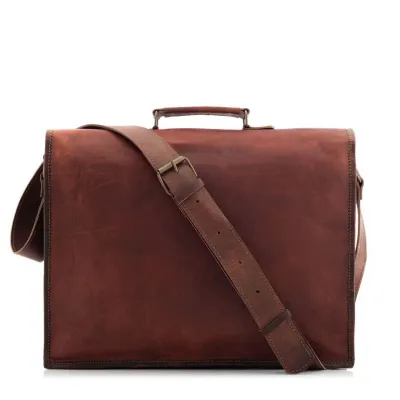 Skórzana torba męska vintage brązowa Outlander BH72 - 2