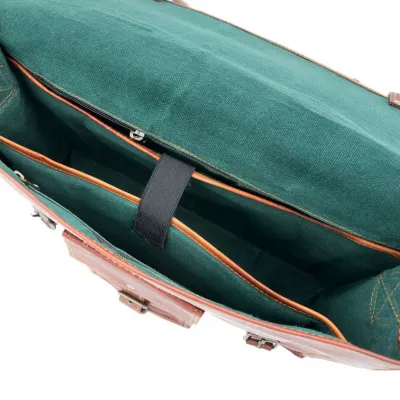 Skórzana torba męska vintage brązowa Outlander BH72 - 5