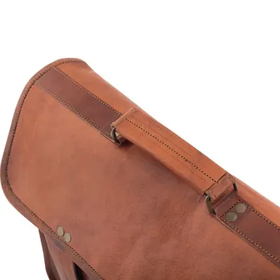 Torba skórzana męska na ramię brązowa Outlander BH74 - 6