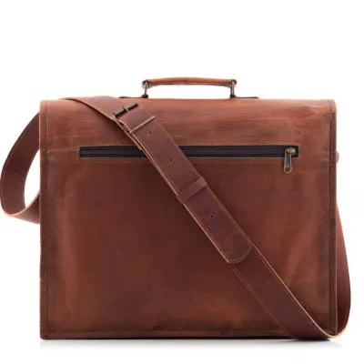 Torba męska ze skóry naturalnej brązowa Outlander BH75 - 4
