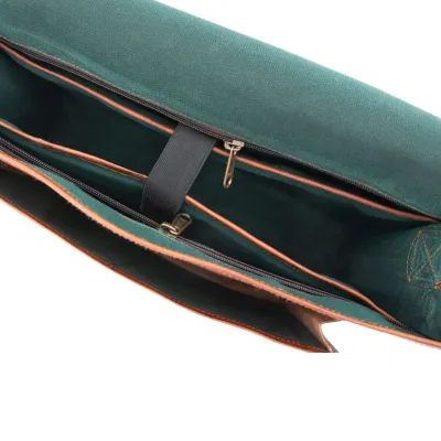 Torba męska ze skóry naturalnej brązowa Outlander BH75 - 6