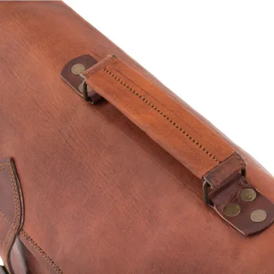 Torba męska ze skóry naturalnej brązowa Outlander BH75 - 8