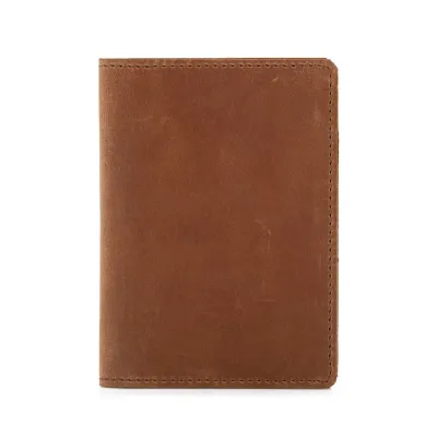 Portfel Slim Wallet na dokumenty i karty męski jasnobrązowy ZC02 - 2