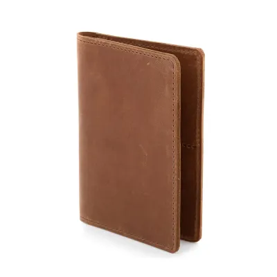 Portfel Slim Wallet na dokumenty i karty męski jasnobrązowy ZC02 - 3