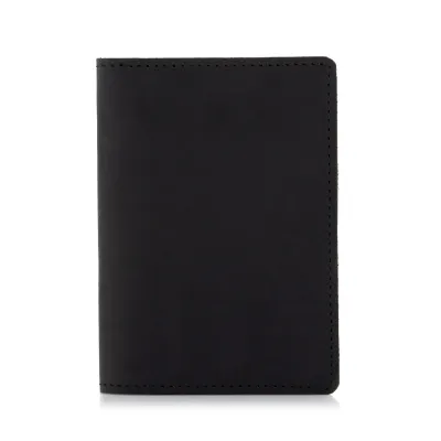 Portfel męski Slim Wallet na dokumenty i kary czarny ZC02B - 2