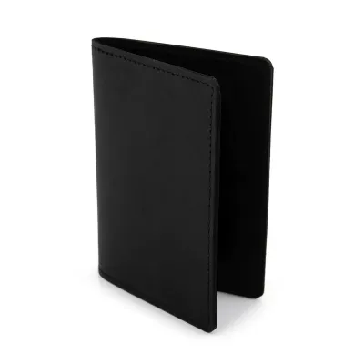 Portfel męski Slim Wallet na dokumenty i kary czarny ZC02B - 3
