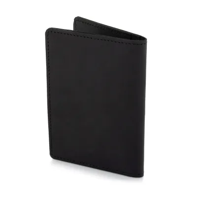 Portfel męski Slim Wallet na dokumenty i kary czarny ZC02B - 4