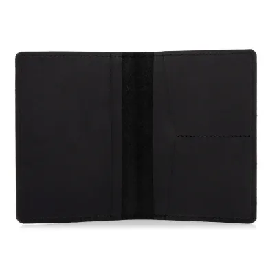 Portfel męski Slim Wallet na dokumenty i kary czarny ZC02B - 6
