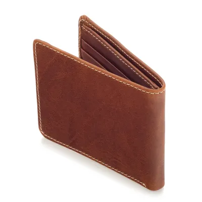 Portfel Slim Wallet na Karty Skóra Jucht Brązowy BW38 - 3