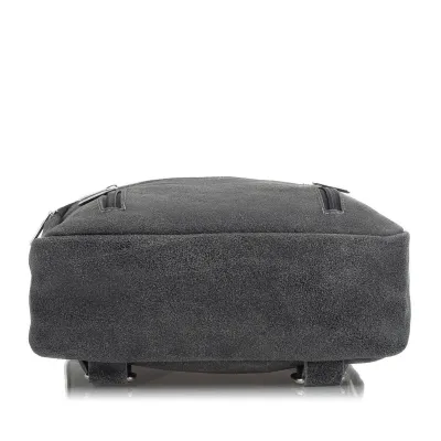 Mały Plecak Damski Skóra Zamsz Vintage Szary BV10 - 5