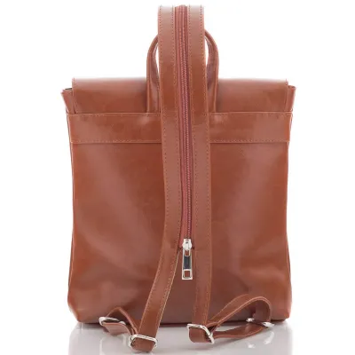 Plecak Skórzany Damski Camel Telimene PK21 - 4
