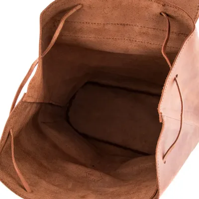 Skórzany Plecak Męski Vintage Jasnobrązowy Outlander Z72 - 10