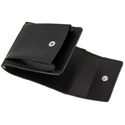 Portfel Skórzany Slim Wallet z Klipsem Banknotówka Jucht Czarny BW68 - 5