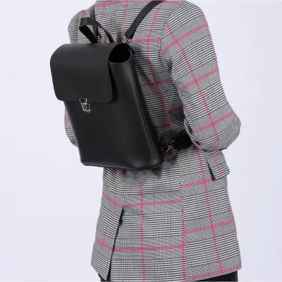 Elegancki Plecak i Torebka 2w1 Telimene Skórzany Brąz Vintage T9BR - 4