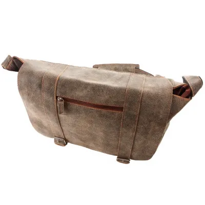 Torba Studencka Vintage Skórzana na Ramię BV70 - 7