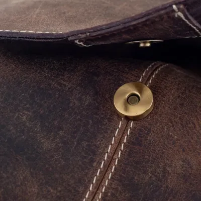 Brązowy Plecak z Klapką Skórzany Vintage Outlander VL3 - 8