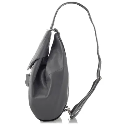 Złoty Worko Plecak Damski Skórzany Rene15 - 2