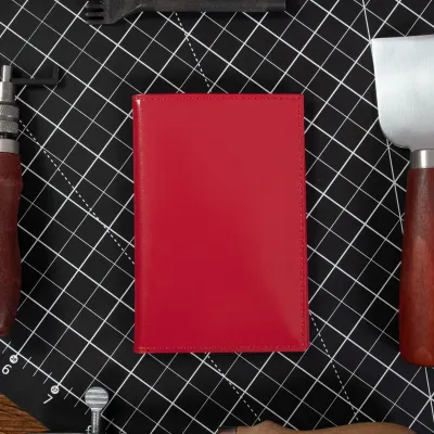 Czerwone Eleganckie Etui Damskie na Karty i Dokumenty BE92 - 4