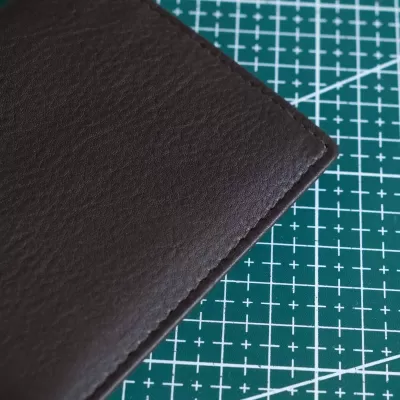 Małe brązowe Eleganckie Etui męskie Skórzane na Karty Kredytowe SH-127 - 9