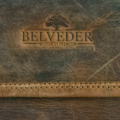 Brązowa Torba Listonoszka Męska z Klapą Skóra Buffalo Vintage LB37 - 8