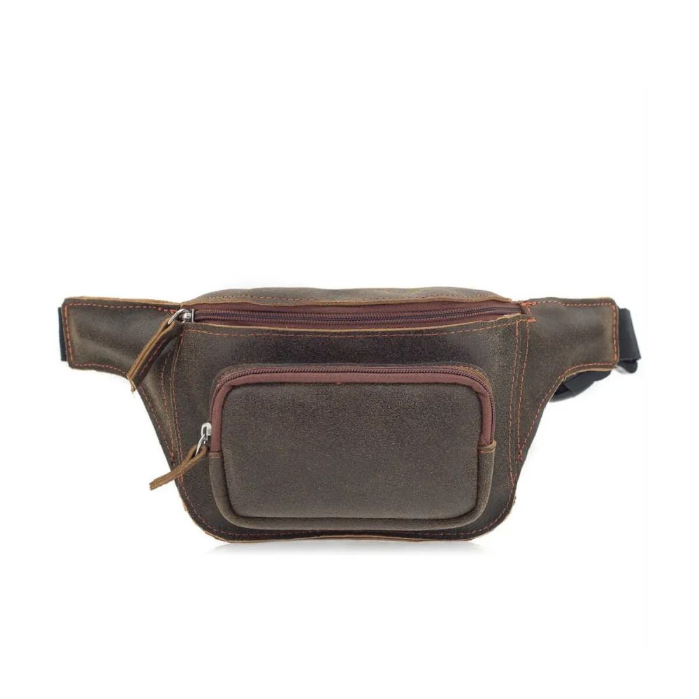 nerka saszetka vintage skorzana bezowa bl03