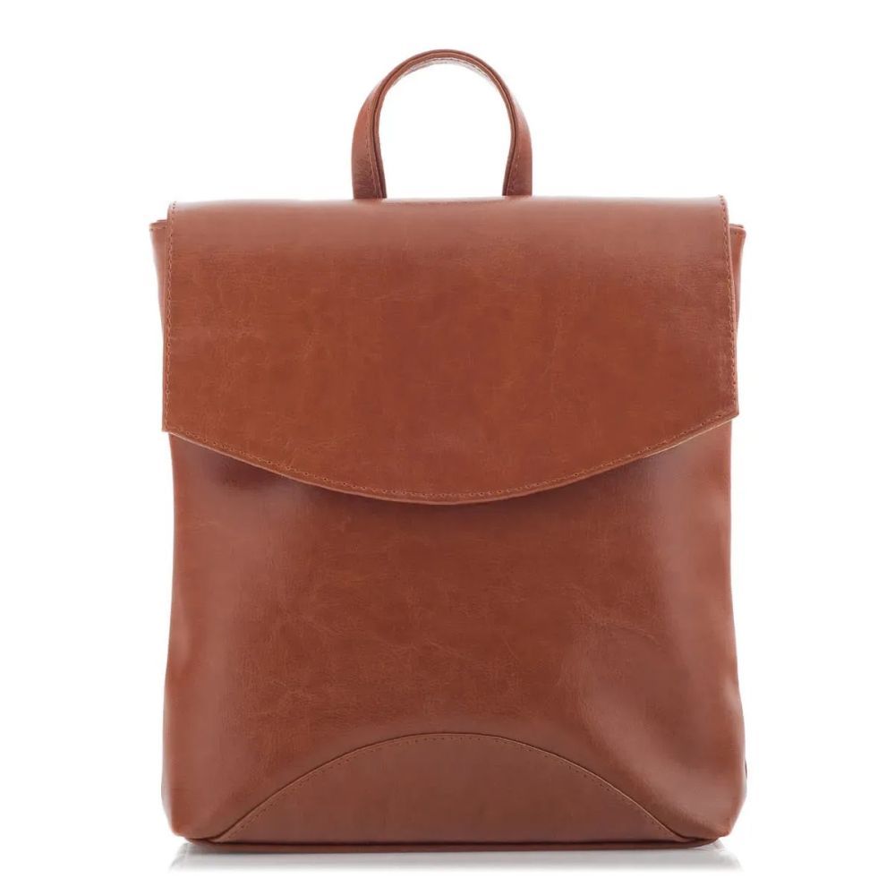 plecak skorzany damski camel telimene pk21