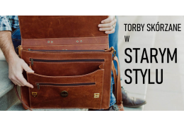 Stara skórzana torba dla koneserów stylu retro