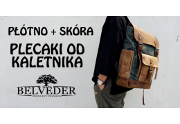 Plecaki z płótna i skóry naturalnej