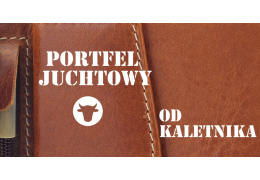 Portfel juchtowy z grubej skóry